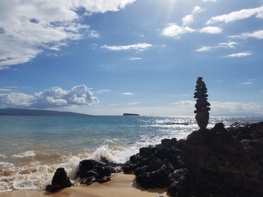 Little Beach Rock Stack Maui Hawaii